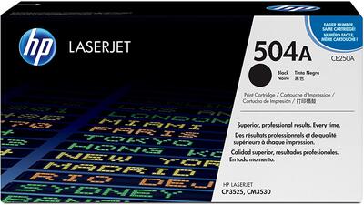 HP CE250A (504A) Siyah Orjinal Toner - CP3525 / CM