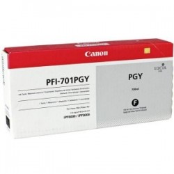 Canon PFI-701PGY (0910B001) Foto Grau, Original.