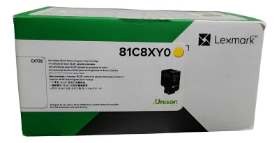 Lexmark 81C8XY0 Yellow Original Toner Extra High Capacity - CX735