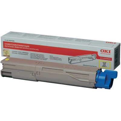 OKI 43459433 Sarı Orjinal Toner - C3300 / C3400