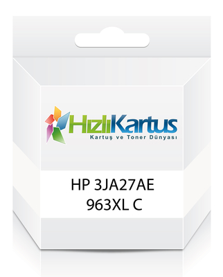 HP 3JA27AE (963XL) Mavi Muadil Kartuş - OfficeJet