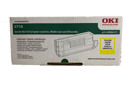 OKI 43866121 Sarı Orjinal Toner - C710 / C711