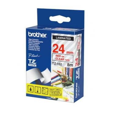 Brother TZ-152 (24MM) Red Laminated Label