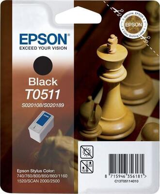 Epson C13T051140 (T0511) Siyah Orjinal Kartuş (U)