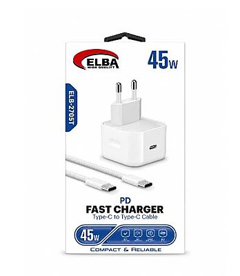 Elba ELB-2705t 45W Beyaz Type- C To Type-C İos Set