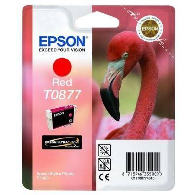 Epson C13T08774020 (T0877) Magenta (Red) Original Ink - Photo R1900 (Ex)