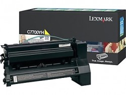 Lexmark C7700YH Gelber Original-Toner - C770 / C772 (Ohne Verpackung)