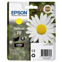 Epson C13T18044010 (18) Yellow Original Ink - XP-202 (Ex)