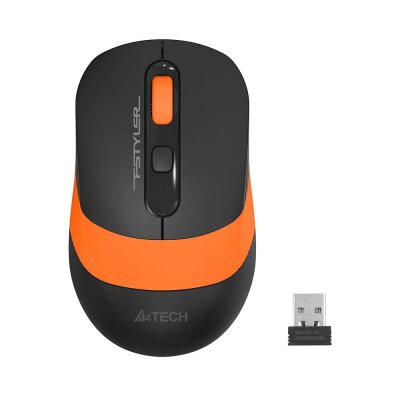 A4 Tech FG10 Siyah-Turuncu Optik Kablosuz Mouse