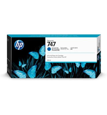 HP P2V85A (747) Kromatik Mavi Orjinal Kartuş - Des