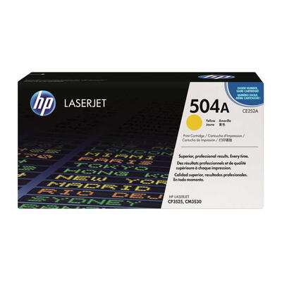 HP CE252A (504A) Sarı Orjinal Toner - CP3525 / CM3