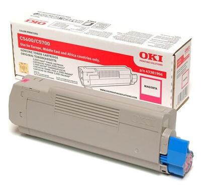OKI 43381906 Kırmızı Orjinal Toner - C5600 / C5700