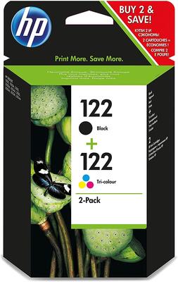 HP CR340HE (122+122) Schwarz + Farbe, Originalpatrone.