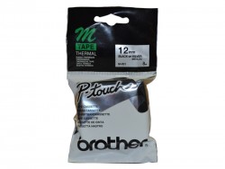 Brother M-931 Gümüş Üzerine Siyah P-Touch Etiket 1