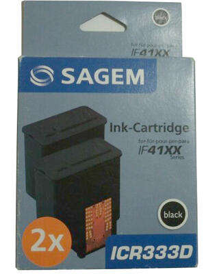 Sagem ICR-333D Schwarze Original-Tintenpatrone - IF-4125 / IF-4155