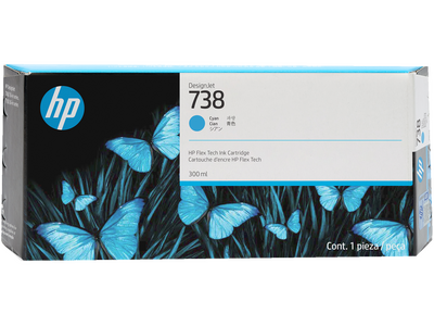 HP 676M6A (738) Cyanfarbene Original-Tintenpatrone - DesignJet T850 / T950