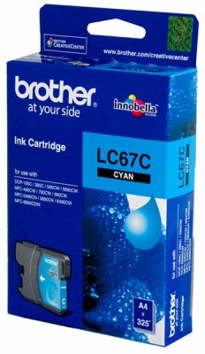 Brother LC67C Cyanfarbene Original-Tintenpatrone - DCP-585