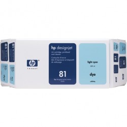 HP C4994A (81) Light Cyan Original Cartridge + Printhead - DesignJet 5000 / 5500