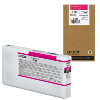 Epson C13T913300 (T9133) Magenta (Vivid Magenta) Original Ink - SC-P5000 / SC-P7000 (Ex)