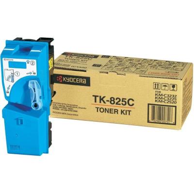 Kyocera TK-825C Cyanfarbener Originaltoner - KM-C2520 / KM-C2525