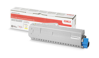 OKI 46471105 Gelber Originaltoner - C823 / C833