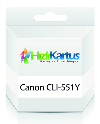 Canon CLI-551Y (6511B001) Sarı Muadil Kartuş - MG5