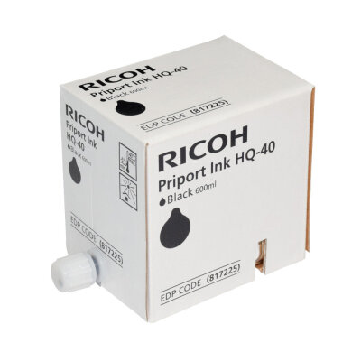 Ricoh 817225 (HQ40) Schwarze Orjinaltinte — DX454