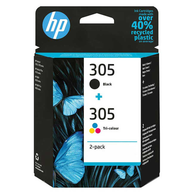 HP 6ZD17AE (305) Siyah+Renkli İkili paket Orjinal