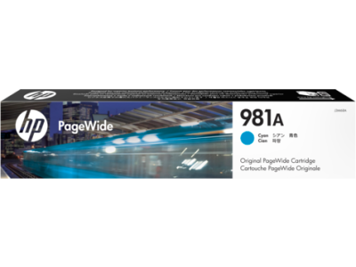 HP J3M68A (981A) Cyan Original Cartridge - PageWide 556dn / MFP586z