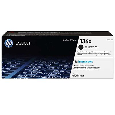 HP W1360X (136X) Schwarz, Original-Toner, hohe Kapazität.