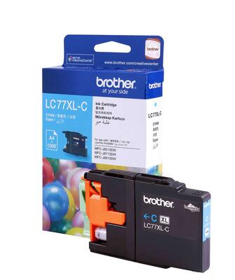 Brother LC77XLC Cyanfarbene Original-Tintenpatrone - MFC-J6510DW / MFC-J6710DW
