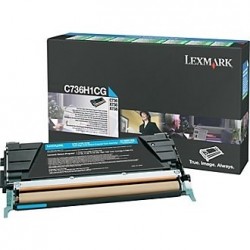 Lexmark C736H1CG Cyan Original Toner - C736 / X736