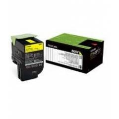 Lexmark 80C8XY0 (808XY) Sarı Orjinal Toner - CX510