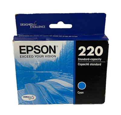 Epson C13T293220 (220) Cyan Original Cartridge - WF-2650 (Ex)