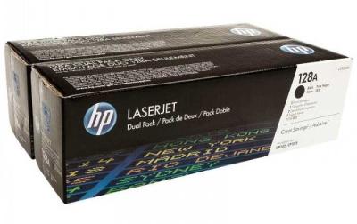 HP CE320AD (128A) Schwarz 2-pack Originaltoner - CP1525 / CM1415
