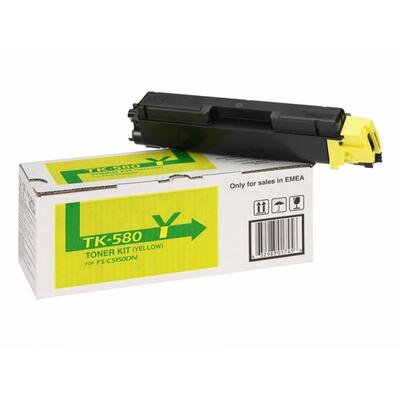 Kyocera TK-580Y Gelber Orjinaltoner — FS-C5150dn/