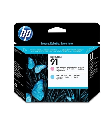 HP C9462A (91) Light Cyan-Light Cyan-Original Head Cartridge - Designjet Z6100