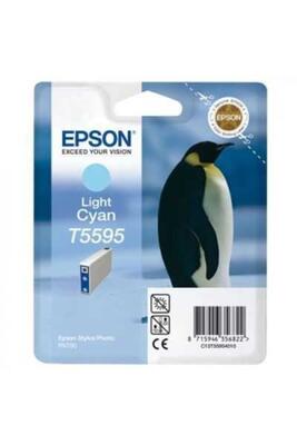 Epson C13T559540 (T5595) Originalpatrone, Hellblau.