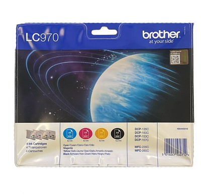 Brother LC970 4 Renkli Orjinal Kartuş - DCP-135C /