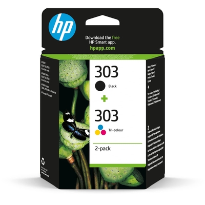 HP 303 + 303 3YM92AE Siyah ve Renkli Orjinal Kartu