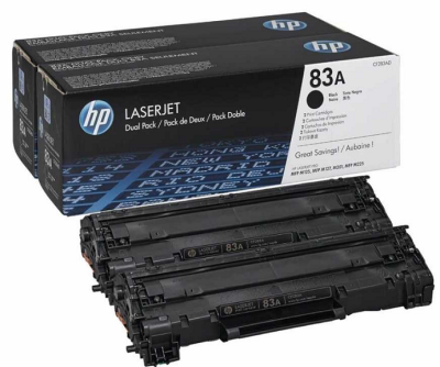 HP CF283AF (83A) Siyah Orjinal Toner 2li Paket - M