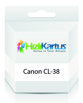 Canon CL-38 (2146B005AA) Renkli Muadil Kartuş