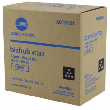Konica Minolta TNP-91 (ACTD031) Schwarz, Originaltoner.