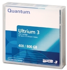 Quantum LTO-3 Ultrium 3 400GB / 800GB Data Cartridge 680m, 12.65mm