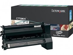 Lexmark C7700KH Schwarz, Original-Toner, hohe Kapazität.