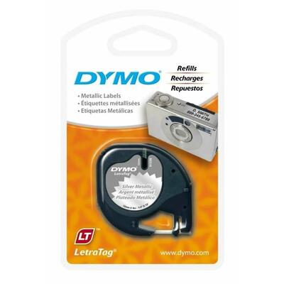 Dymo 91208 Metallic Silver Metalik Strip 12mm x 4m