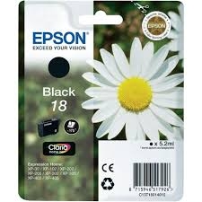 Epson C13T18014020 (18) Siyah Orjinal Kartuş - XP-
