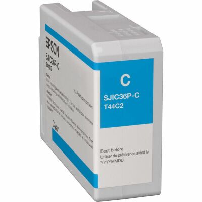 Epson SJIC36P-C (C13T44C240) Cyan Original Cartridge - C6000 / C6500 (Ex)