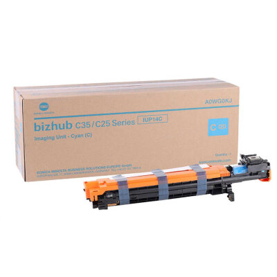 Konica Minolta IUP-14C (A0WG0KJ) Cyan Original Drum Unit - C25 / C35